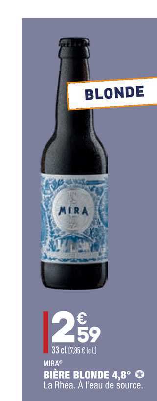 bière blonde 4,8° mira