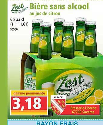 Bière Sans Alcool Au Jus De Citron