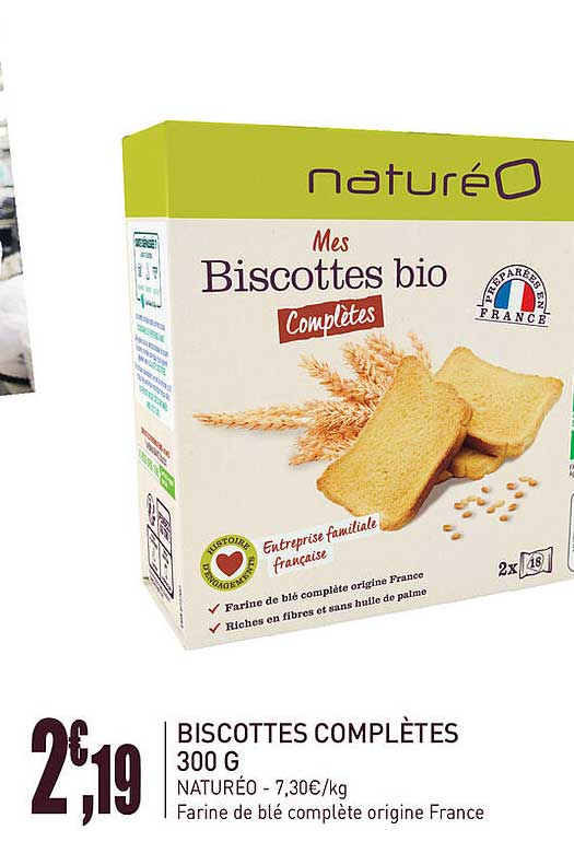 biscottes complètes 300 g