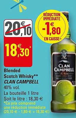 blended scotch wshisky clan campbell