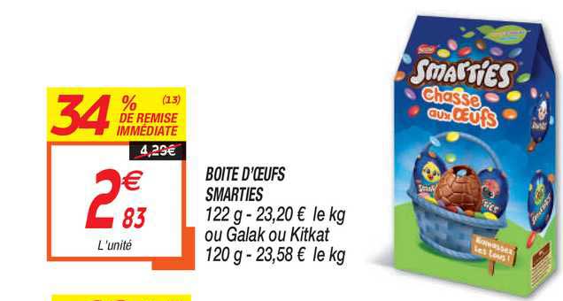 boite d'oeufs smarties