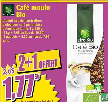 café moulu bio être bio