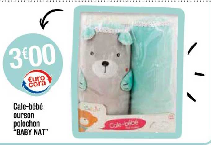 cale-bébé ourson polochon "baby nat"