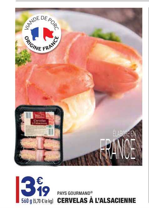 cervelas à l'alsacienne