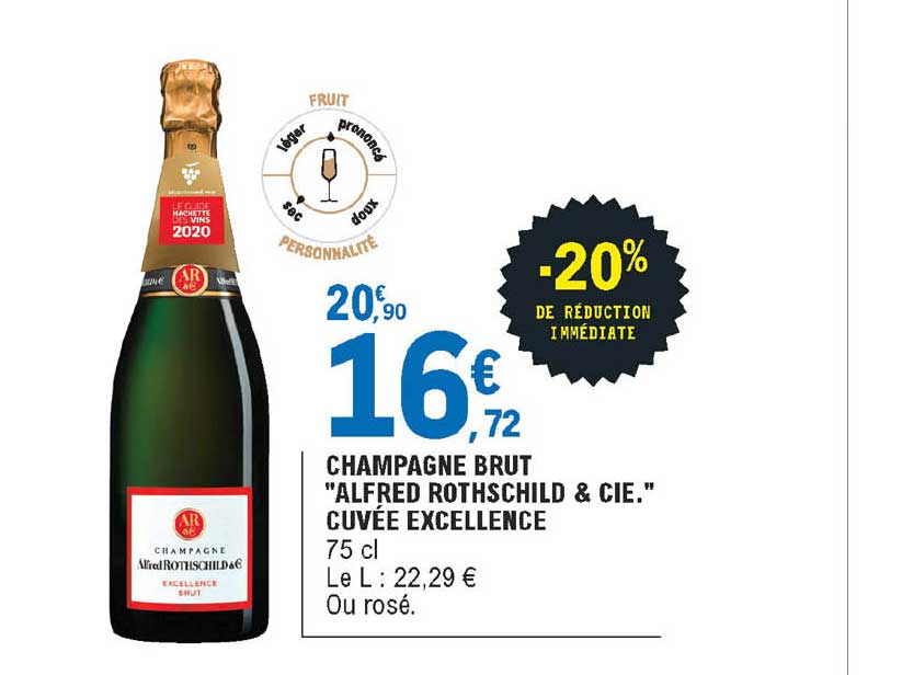 champagne brut "alfred rosthschild & cie" cuvée excellence