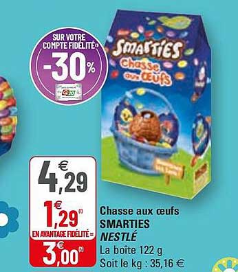 chasse aux oeufs smarties nestlé