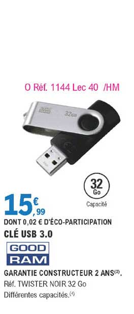 clé usb 3.0 good ram