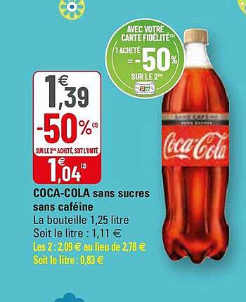 coca-cola sans sucres sans caféine