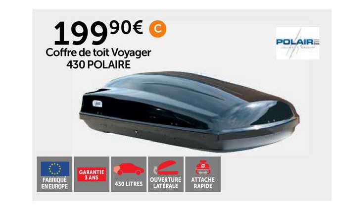 coffre de toit voyager 430 polaire