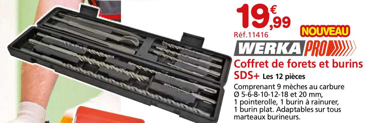 coffret de forets et burins sds+