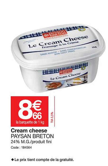 cream cheese paysan breton