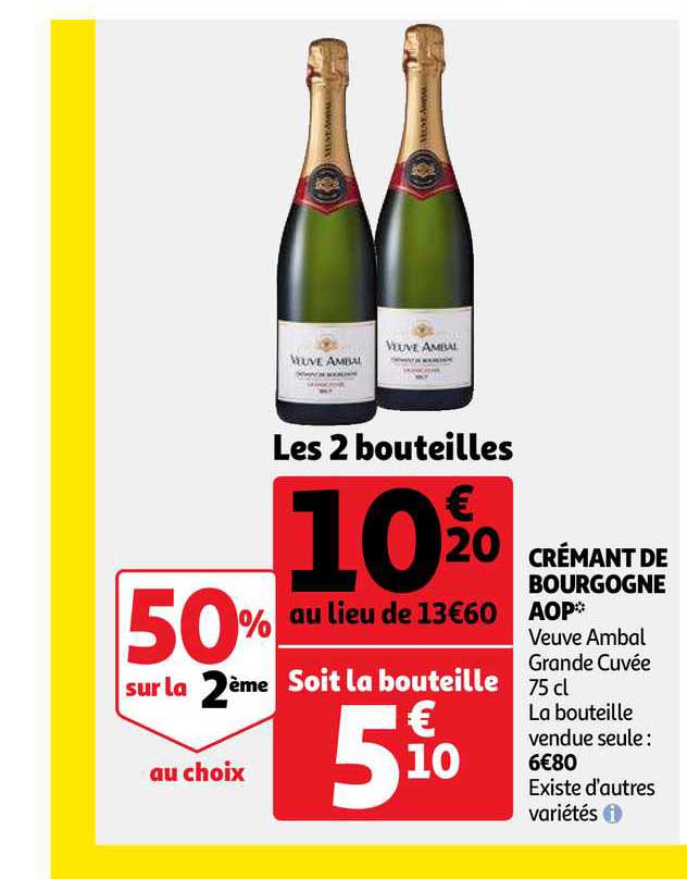crémant de bourgogne aop veuve ambal grande cuvée