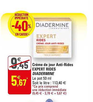 crème de jour anti-rides expert rides diadermine
