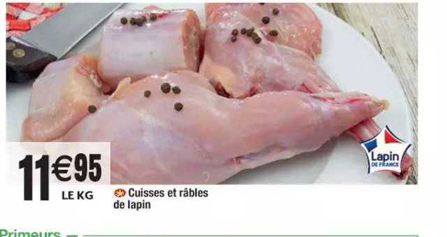 cuisses et râble de lapin