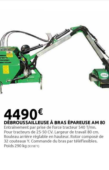 débroussailleuse à bras épareuse am 80