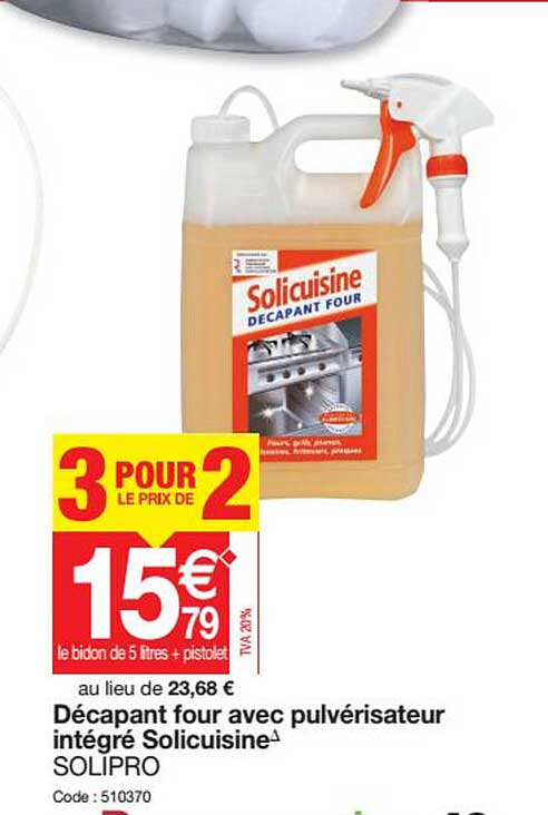 Décapant Four Avec Pulvérisateur Intégré Solicuisine Solipro