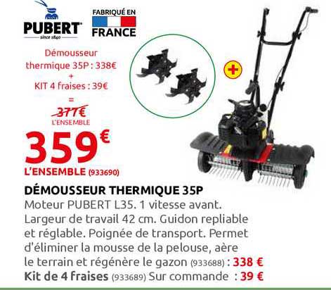 démousseur thermique 35p