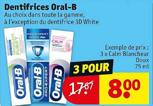 dentifrices oral-b