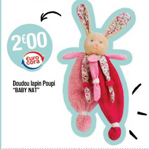 doudou lapin poupi "baby nat"