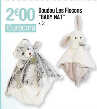 doudou les flocons "baby nat"