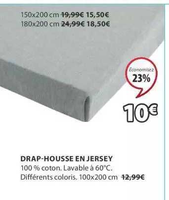 drap-housse en jersey