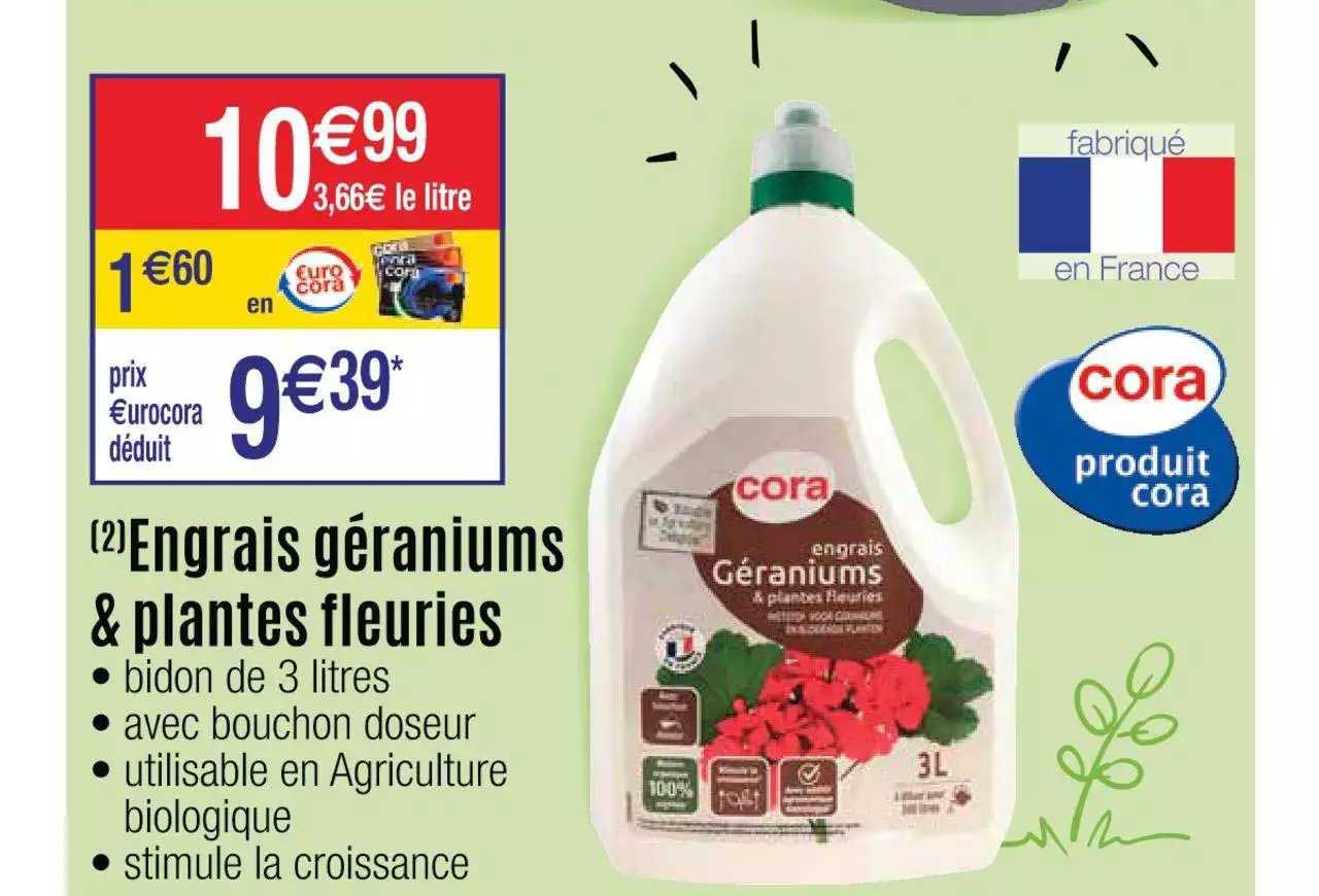 engrais géraniums & plantes fleuries