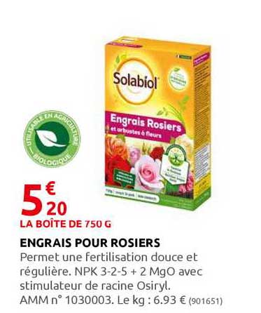 Engrais Pour Rosiers Solabiol