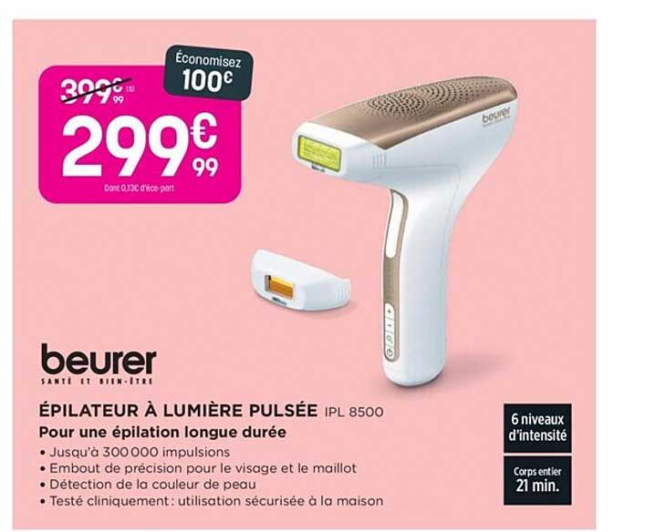 épilateur à lumière pulsée beurer