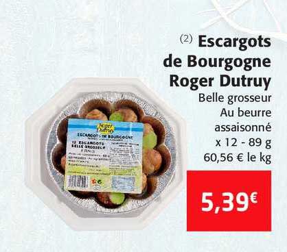 escargots de bourgogne roger dutruy