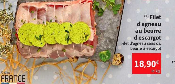 filet d'agneau au beurre d'escargot