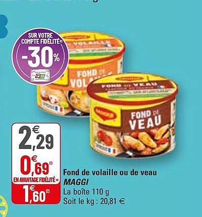 Fond De Volaille Ou De Veau Maggi
