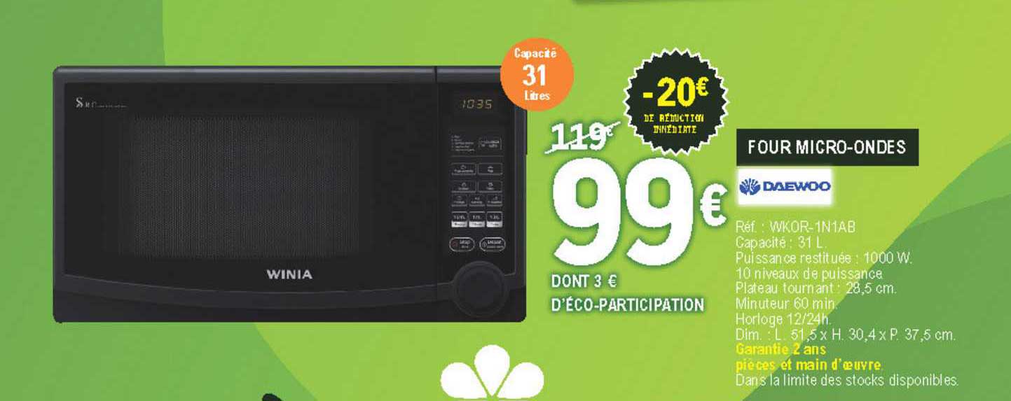 four micro-ondes daewoo