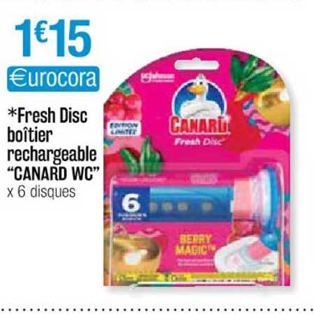 fresh disc boîtier rechargeable "canard wc"