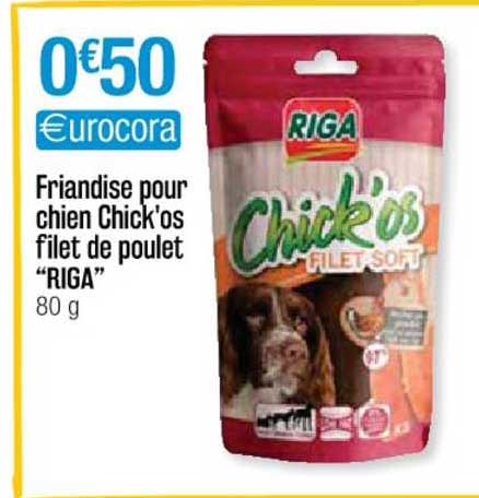 Friandise Pour Chien Chick'os Filet De Poulet "riga"