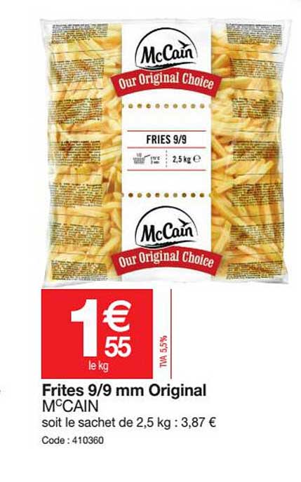 frites 9-9 mm original mc cain