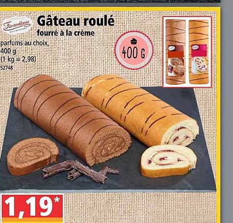 Gâteau Roulé Fourré à La Crème