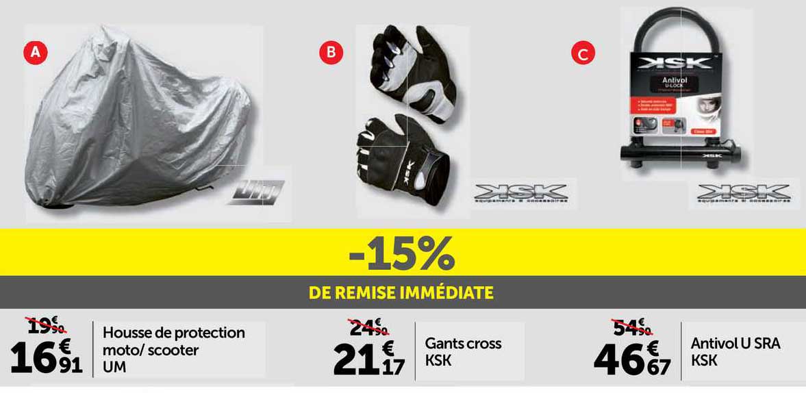 housse de protection mot scooter um gants cros ksk antivol u sra ksk -15% de remise immédiate