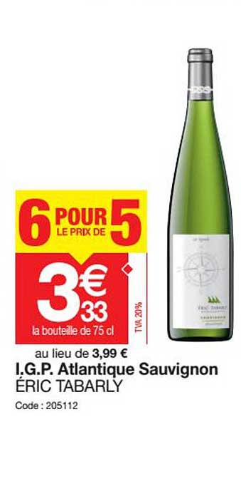 i.g.p. atlantique sauvignon éric tabarly