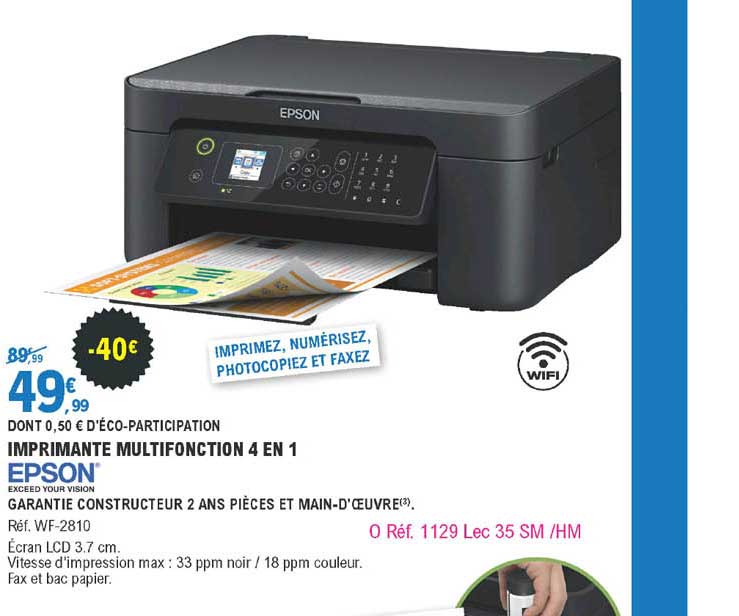Imprimante Multifonction 4 En 1 Epson