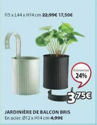 jardinière de balcon bris