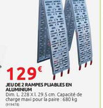 Jeu De 2 Rampes Pliables En Aluminium