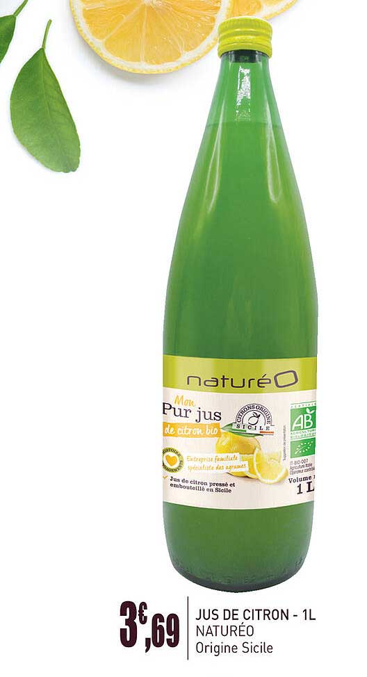 Jus De Citron - 1l Naturéo