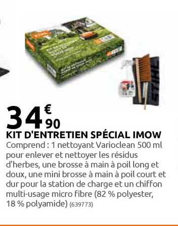 kit d'entretien spécial imow