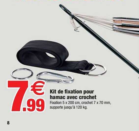 Kit De Fixation Pour Hamac Avec Crochet