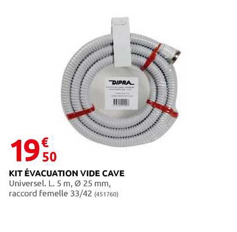 kit évacuation vide cave