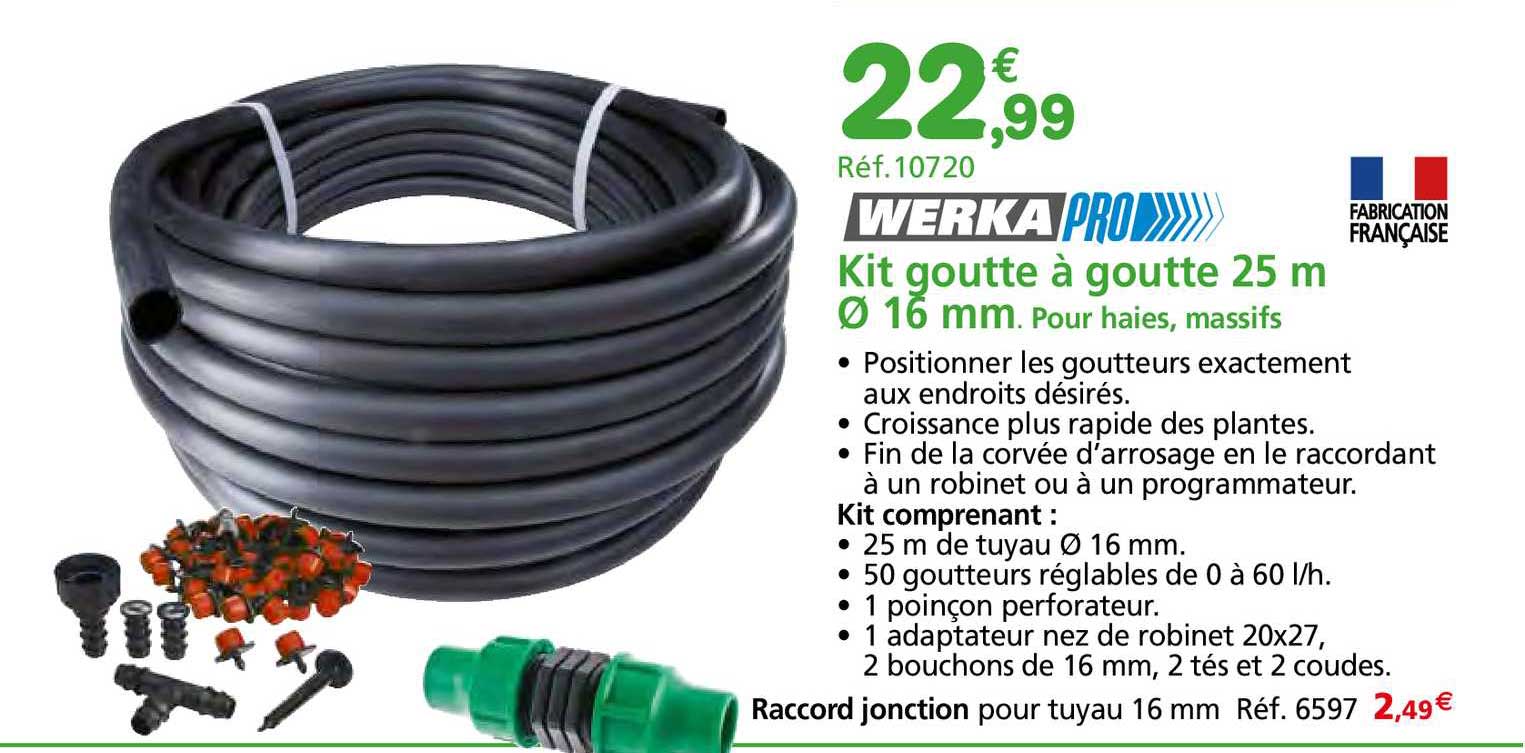 kit goutte à goutte 25 m 16mm