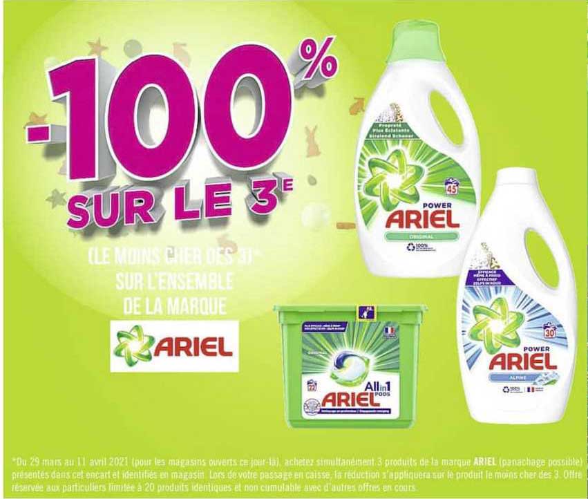l'ensemble de la marque ariel