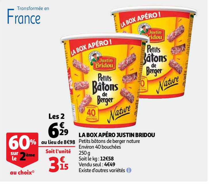 la box apéro justin bridou