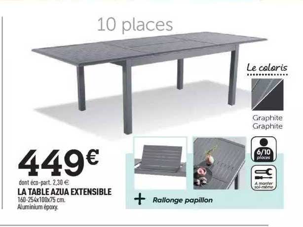 La Table Azua Extensible