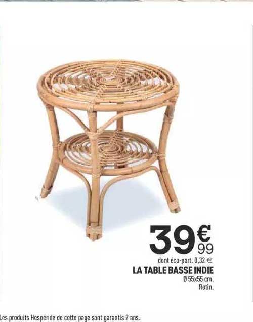 La Table Basse Indie